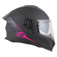 ZED K40 2026 integrál motoros bukósisak matt fekete / rózsaszín ECE 22.06 FogCity
