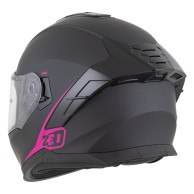 Kask motocyklowy integralny ZED K40 czarno-różowy