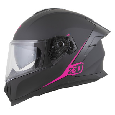 Kask motocyklowy integralny ZED K40 czarno-różowy