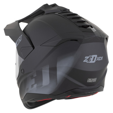Kask ZED XD1 czarny mat – adventure ECE 22.06, blenda, FogCity®