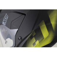 Přilba cross enduro ZED XD1 štít + clona | černá mat/žlutá fluo