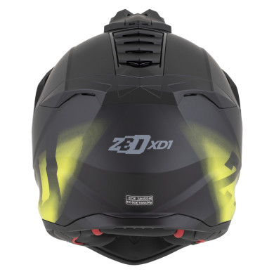 ZED XD1 2026 motoros bukósisak matt fekete / sárga fluo ECE 22.06 FogCity