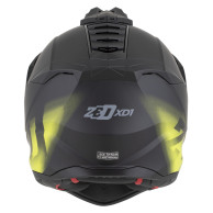 ZED XD1 Cross Enduro Helm Visier + Blende | schwarz/gelb fluo