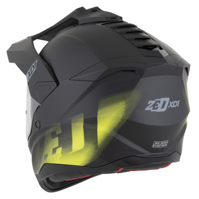 ZED XD1 2026 motoros bukósisak matt fekete / sárga fluo ECE 22.06 FogCity