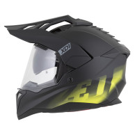 ZED XD1 cross enduro bukósisak pajzs + napellenző | fekete/sárga fluo