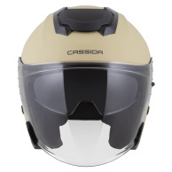 Kask Motocyklowy Otwarty Cassida Jet Tech 2.0 Sand Matt | Anti-Fog