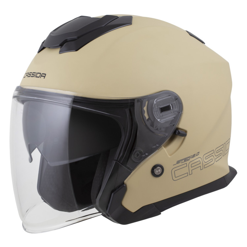 Kask Motocyklowy Otwarty Cassida Jet Tech 2.0 Sand Matt | Anti-Fog