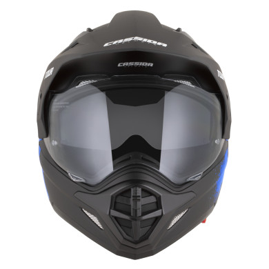 Cassida Tour 2.0 - motocyklová přilba s blendou a 2 skly Pinlock ECE 22.06