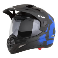 Cassida Tour 2.0 - motocyklová přilba s blendou a 2 skly Pinlock ECE 22.06
